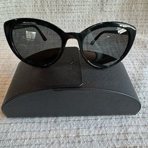 Authentic Prada black cat eye sunglasses